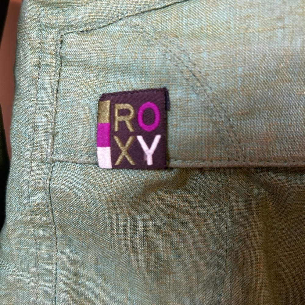 Roxy Green Snowboard Jacket Medium - image 2